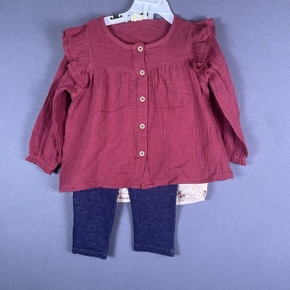 NWT Tahari Baby Fall 3 Piece Outfit Set 24 Months